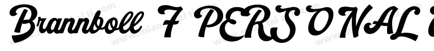 Brannboll F PERSONAL USE ONLY字体转换